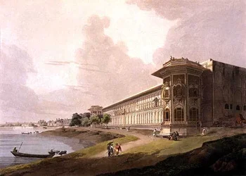 North East View of the Cotsea Bhaug, on the River Jumna, Delhi, from Oriental Scenery: Twenty Four Views in Hindoostan, 1795